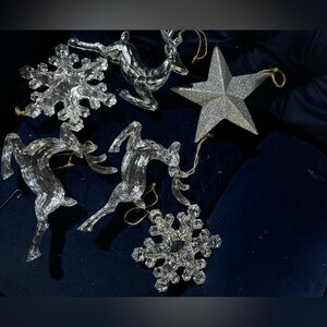 Large Silver Ornaments
